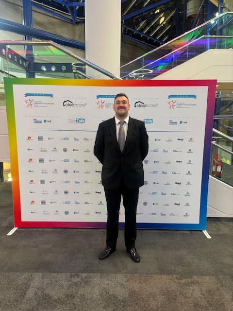 Tom at the National Children and Young People Awards ceremony